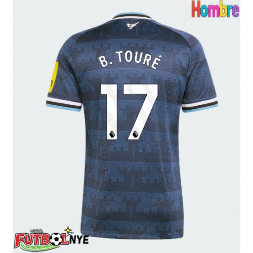 Camiseta Newcastle United Bazoumana Toure #17 Visitante Equipación 2026-27 manga corta
